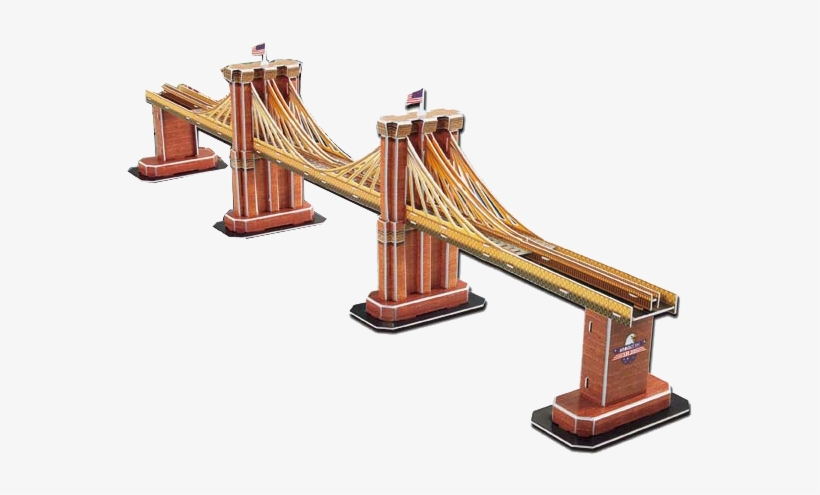 Quick Overview - Brooklyn Bridge 3d Puzzle, 64 Pieces, transparent png download