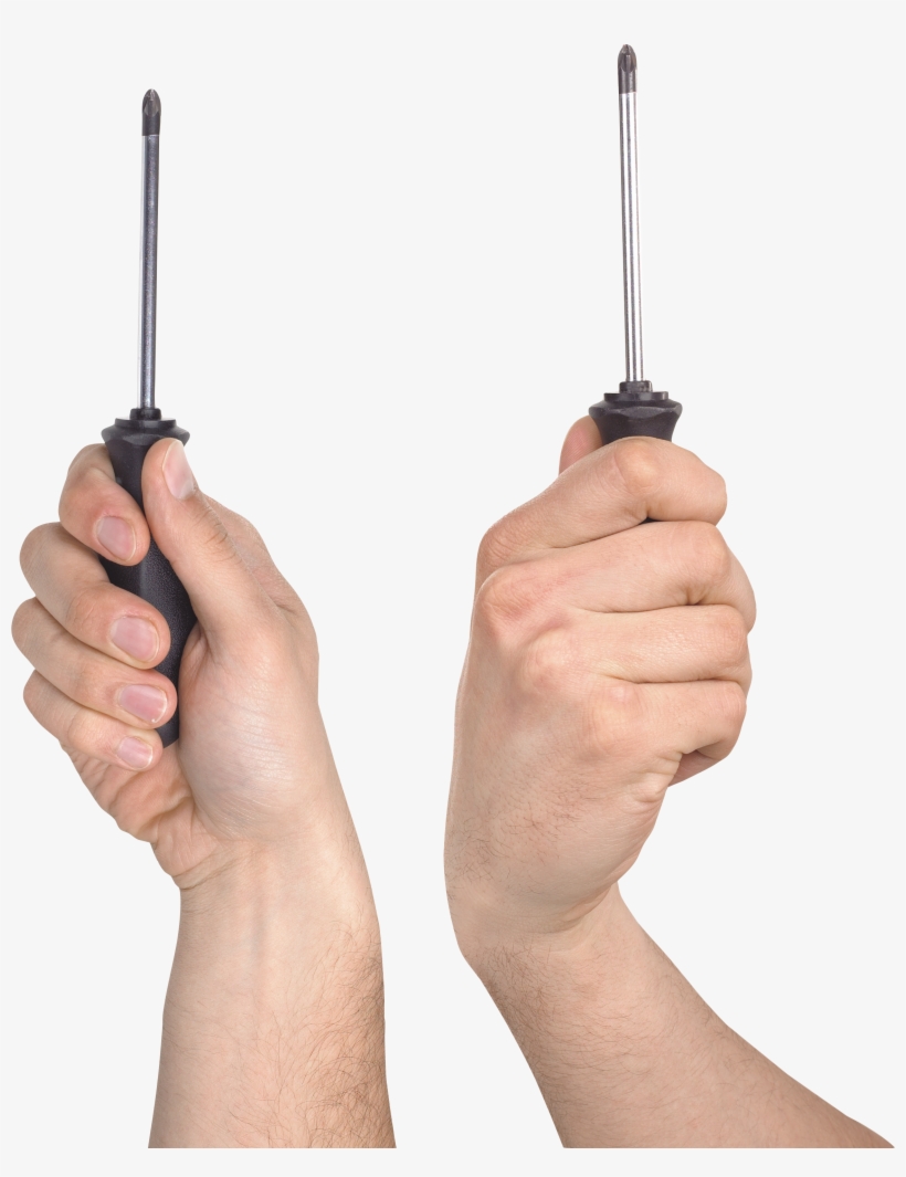 Screw Driver With Hand, transparent png download