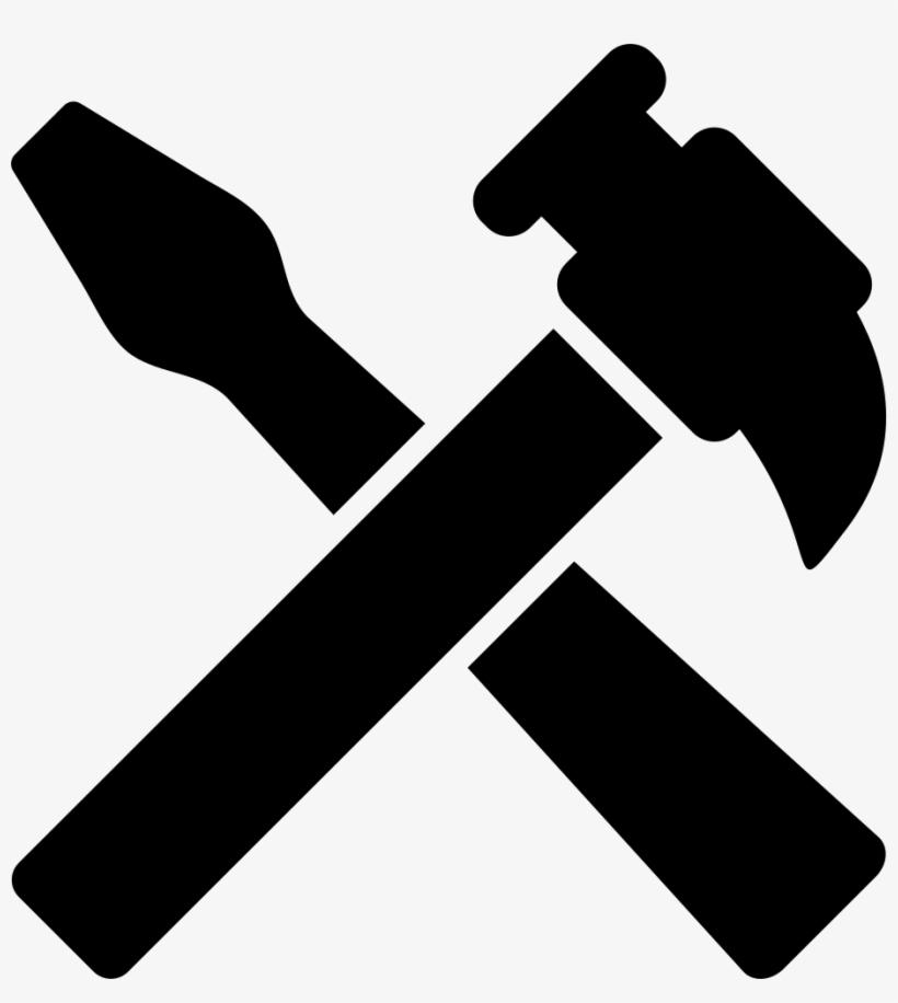 Hammer And Screwdriver Tools Cross Comments - Hammer And Screwdriver Icon, transparent png download