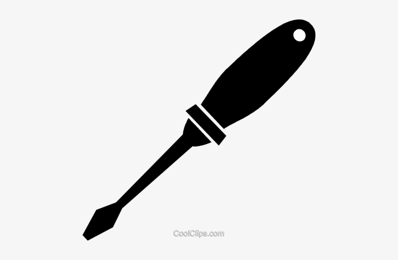 Screwdriver Royalty Free Vector Clip Art Illustration - Throwing Knife, transparent png download