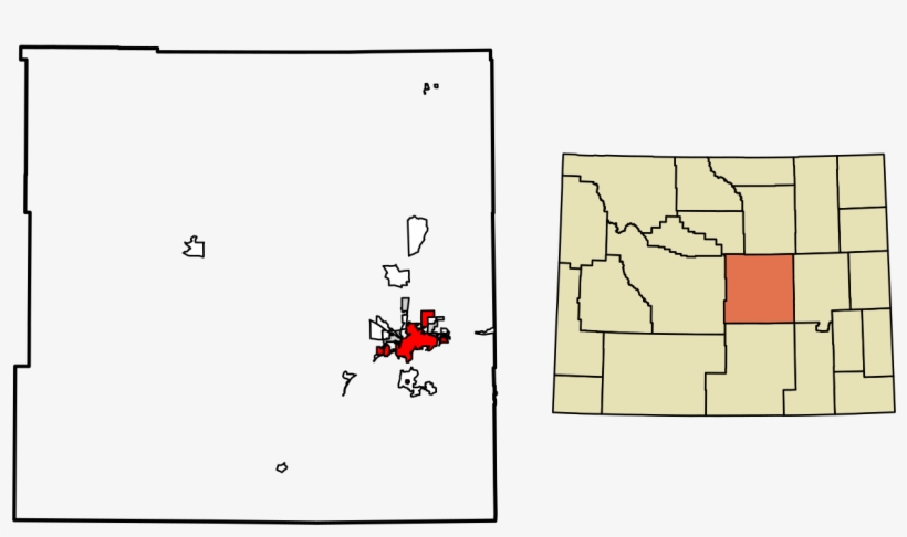Natrona County Wyoming Incorporated And Unincorporated - Wyoming Counties, transparent png download