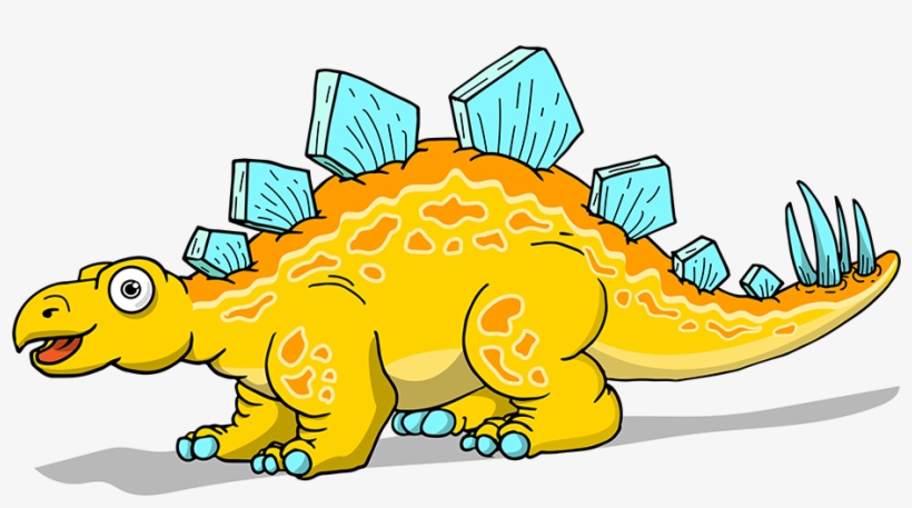 Infant Stegosaurus Dinosaur Short Sleeve Romper - Narwall Stegosaurus Wall Art, transparent png download