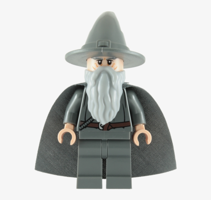 Lego Gandalf The Grey Minifigure With Grey Cape - Lego Gandalf The Grey, transparent png download