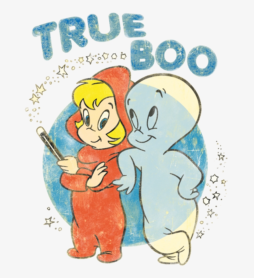 Casper The Friendly Ghost True Boo Men's Regular Fit - Casper The Friendly Ghost True Boo Licensed Adult Shirt, transparent png download