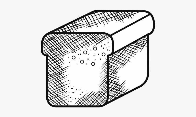 Toast Bread Isolated Icon - Bread, transparent png download