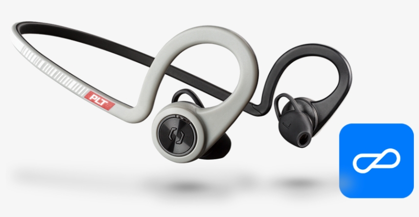 Plantronics Backbeat Fit Gray, transparent png download