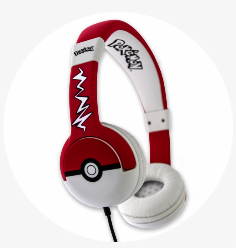 Pk0517 - Pokemon Pokéball Junior Headphones, transparent png download
