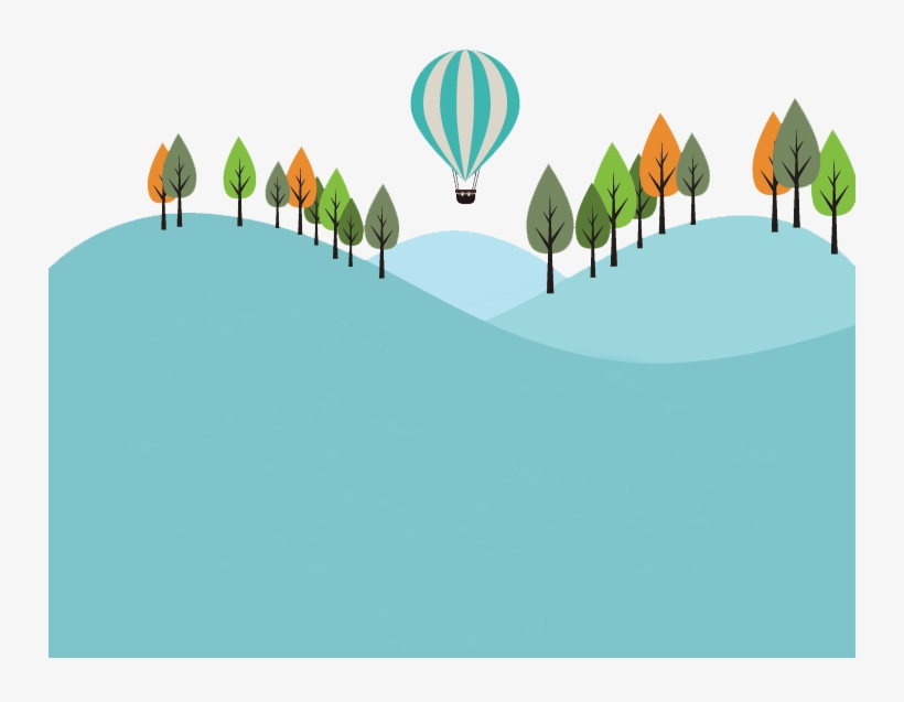 Footer Bg2 - Hot Air Balloon, transparent png download