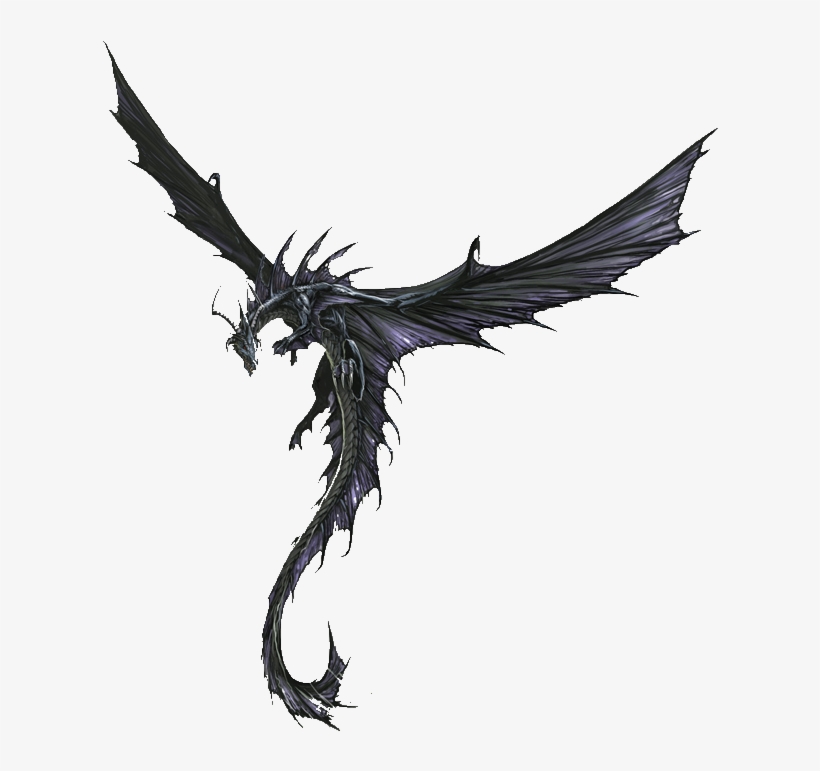 Death Dragon - Black Dragon Render, transparent png download