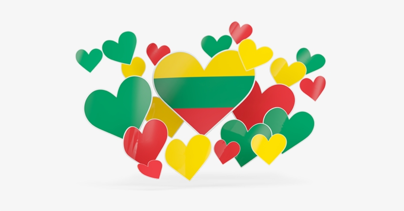 Flying Heart Stickers - South Korea Flag Heart, transparent png download