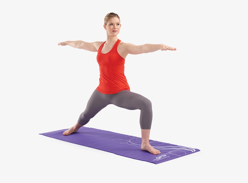 496 Yoga Mat In Use 2 - Yoga Mat Exercise, transparent png download