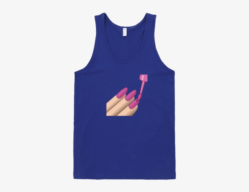 Nail Polish Emoji Tank Tank Top Swish Embassy - Nail Polish Emoji, transparent png download