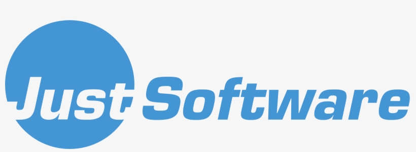 Just Software Logo Blauer Kreis Auf Transparentem Hintergrund - Software Ag Logo .png, transparent png download