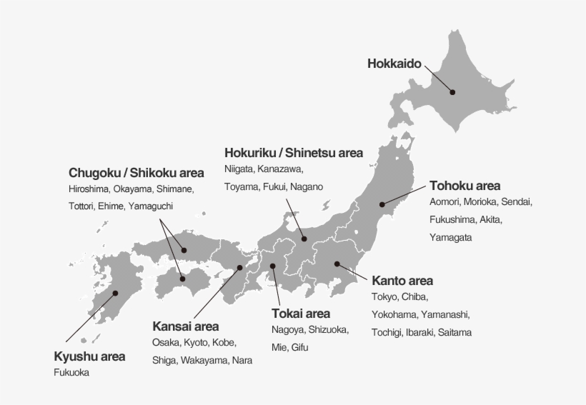 Japan Map - Tours Of Japan 2019, transparent png download