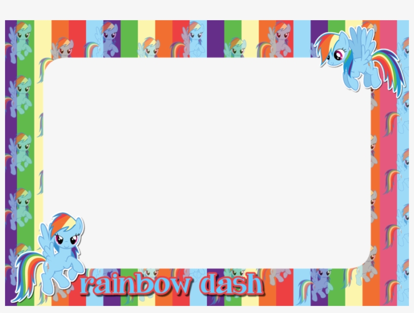 Download Picture Frame Clipart Rainbow Dash Picture - Kid's Funny My Little Pony Rainbow Dash Desktop 1390x1708, transparent png download