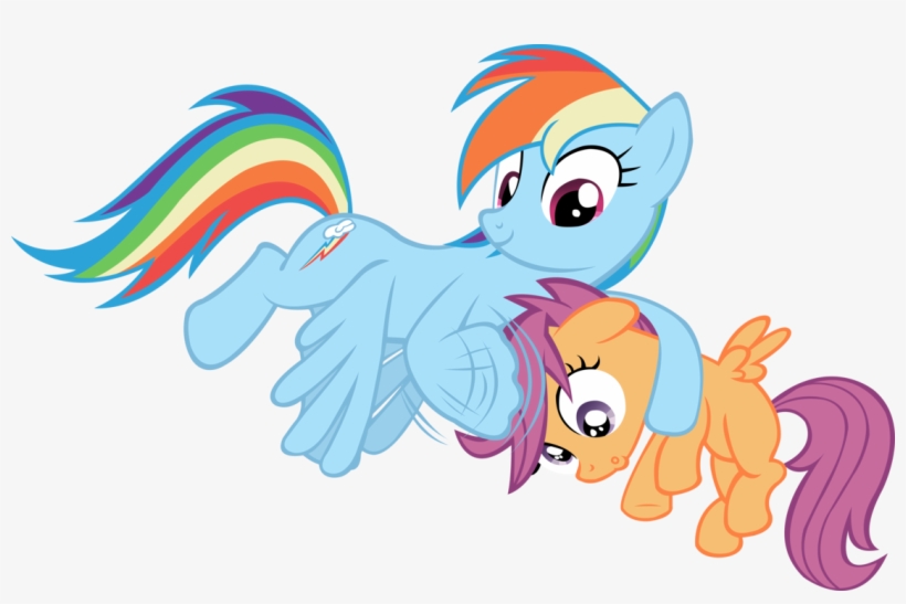Post 26550 0 03729100 1436611940 Thumb - My Little Pony Rainbow Dash Scootaloo Vector, transparent png download