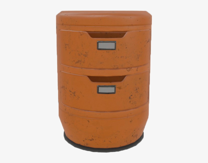 Fo4vw Short Orange File Cabinet - Wood, transparent png download