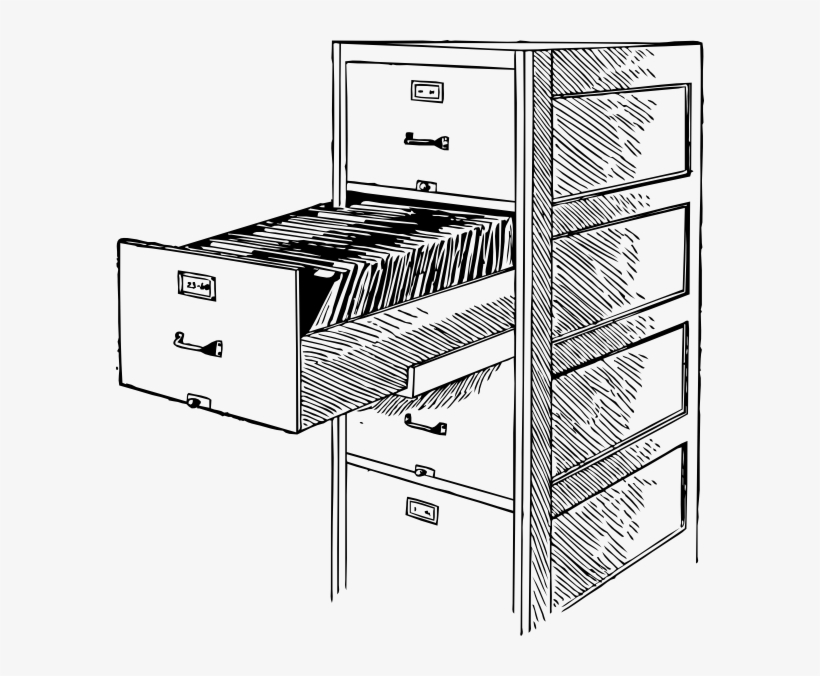 Open File Cabinet 2 Svg Clip Arts 588 X 596 Px, transparent png download