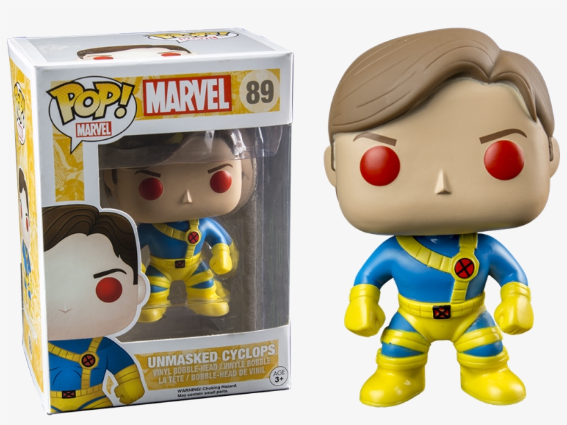 Unmasked Red Eye Cyclops Pop Vinyl Figure - Funko Pop Cyclops Unmasked, transparent png download