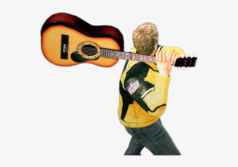 Dead Rising Acoustic Guitar Throwing - Guitar, transparent png download