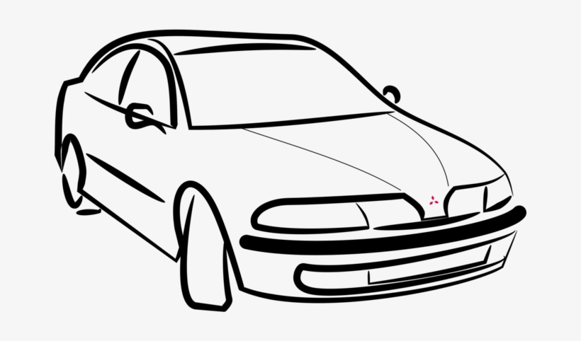 Mitsubishi Carisma Mitsubishi Pajero Line Art - Mitsubishi Carisma, transparent png download