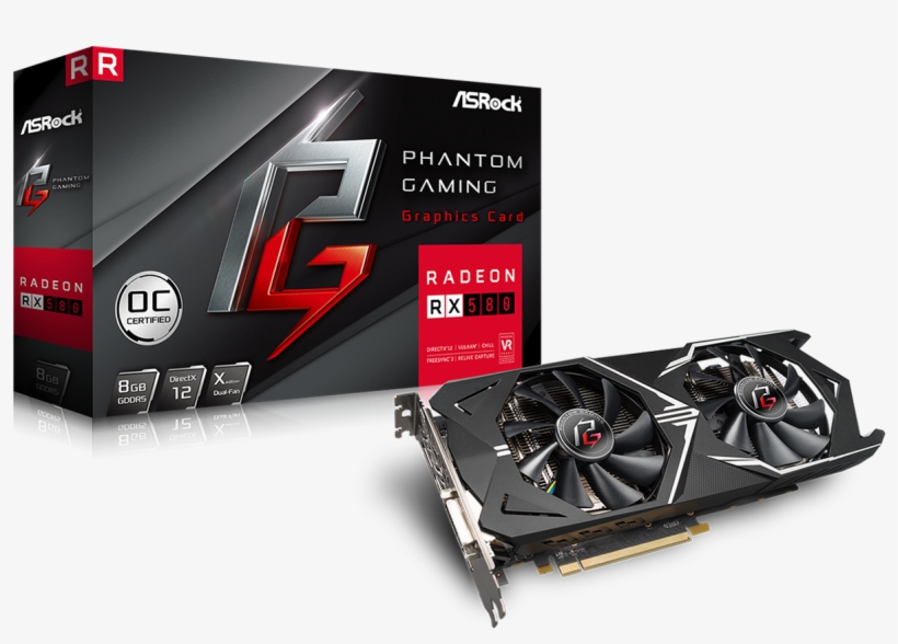 Rx 580 Phantom Gaming X, transparent png download