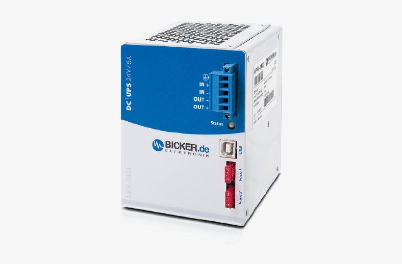 Ups Systems Uninterruptible Power Supply - Rail-mount Ups (din) Bicker Elektronik Upsi-2403, 24, transparent png download