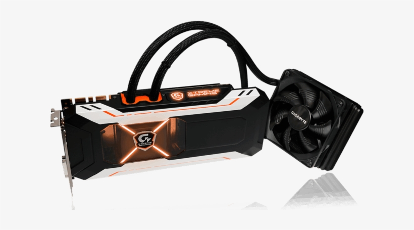 Gigabyte Geforce Gtx 1080 Xtreme Gaming Water Cooled - Gigabyte Gtx 1080 Xtreme Waterforce, transparent png download