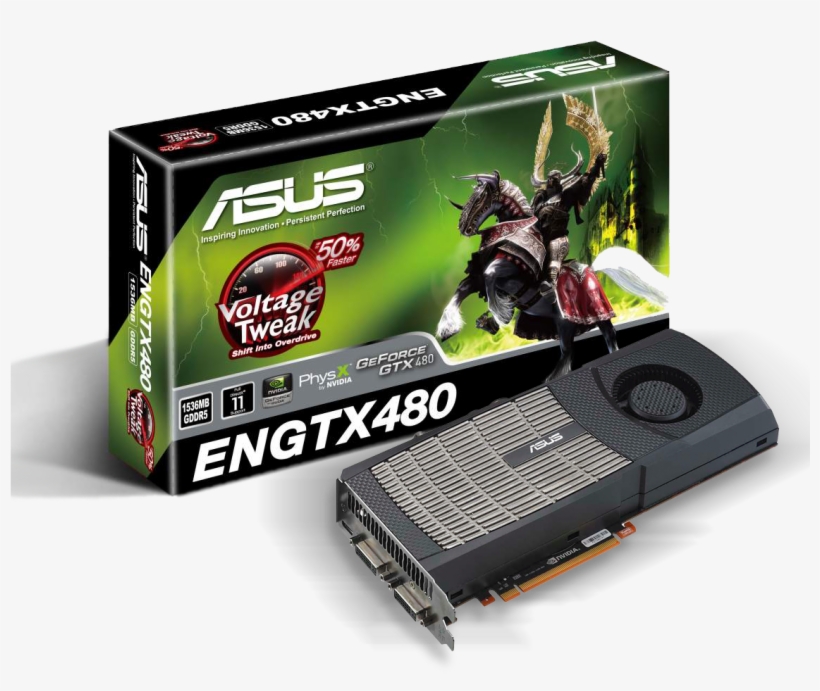 Asus Engtx480 Graphics Card - Asus Directcu Ii Gtx 560 Ti, transparent png download