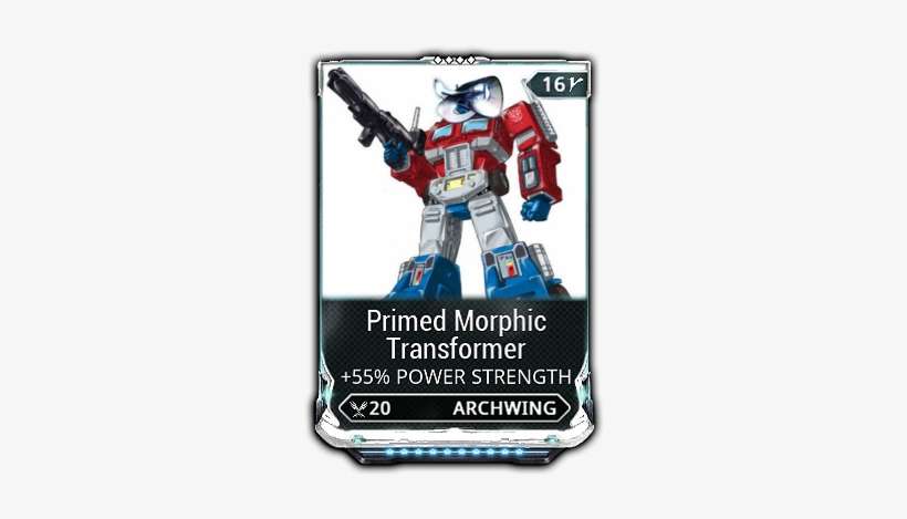 16 Primed Morphic Transformer 55% Power Strength 20 - Transformers Optimus Prime, transparent png download