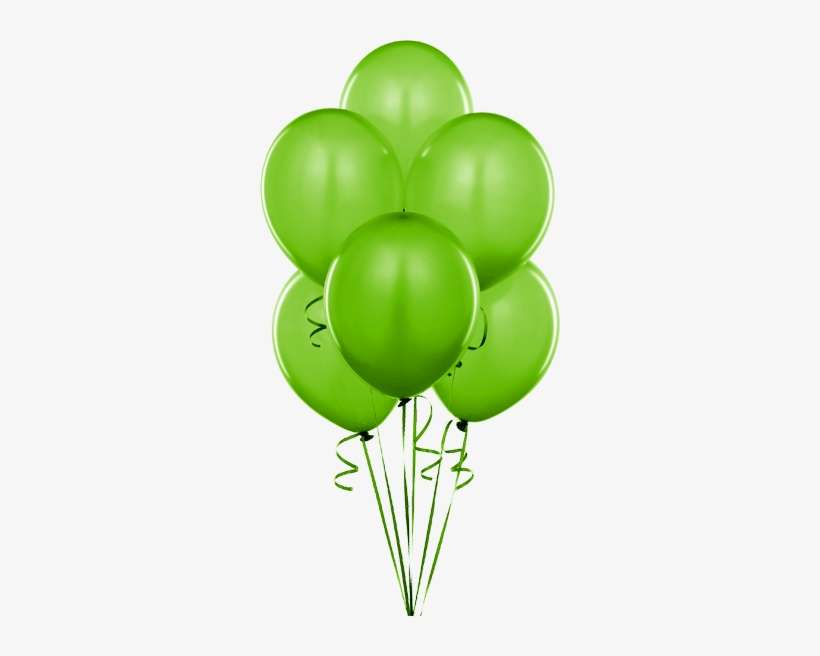 Balloons Green New Green Balloons - Blue Balloons Transparent Background, transparent png download