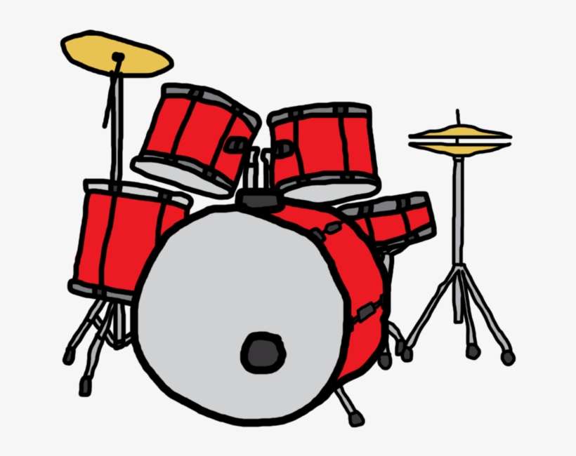Clipart Free Download Random Red Drum Set By Castlepokemetroid - Drums Clipart, transparent png download