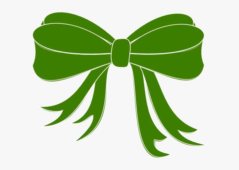 How To Set Use Green Bow Ribbon Clipart, transparent png download
