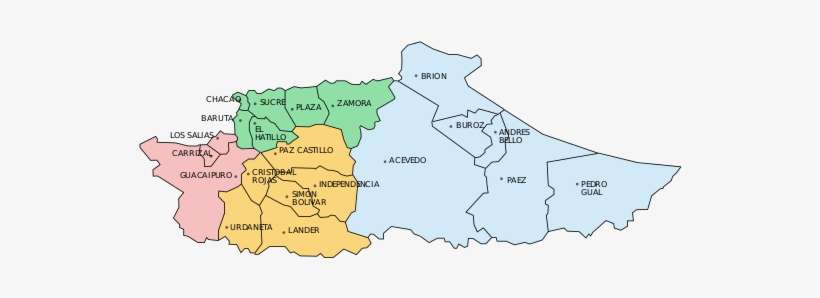 Administrative Divisions[edit] - Miranda State Venezuela, transparent png download