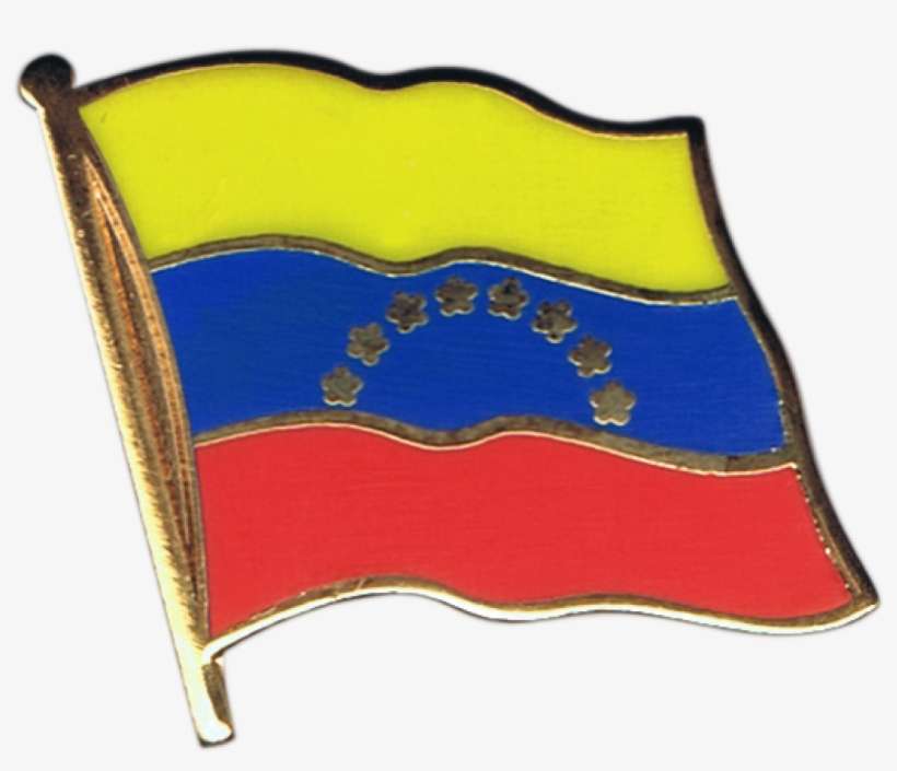 Venezuela 8 Stars Flag Pin, Badge - Belize Flag Pin Badge 2x2cm, transparent png download