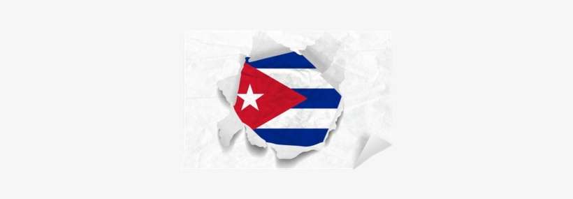Cuba Flag On A Torned Wrinkled Crumbled Grunge Paper - Paper, transparent png download