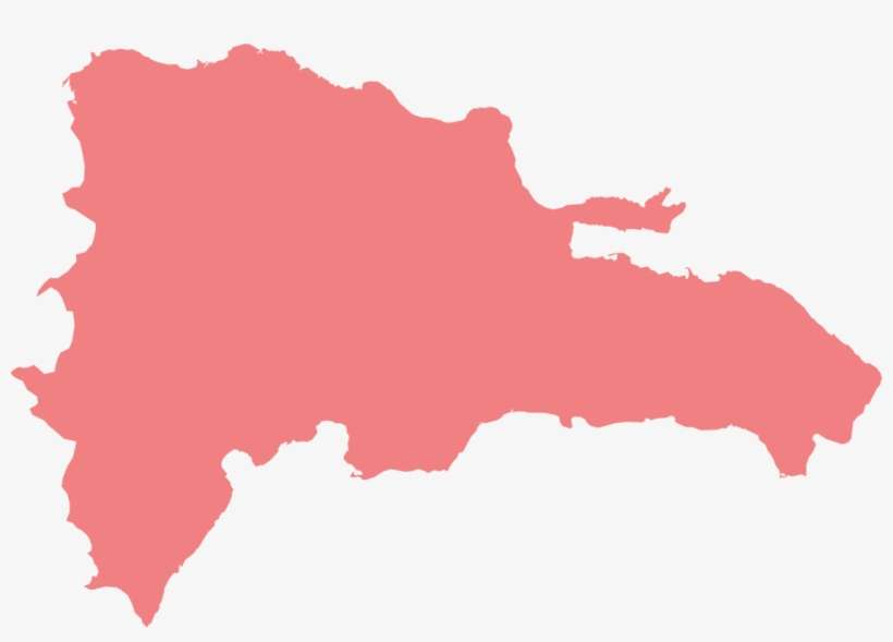 Outline Of The Dominican Republic Map - Dominican Republic Silhouette, transparent png download