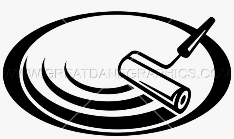 Paint Roller Rolled - Printed T-shirt, transparent png download