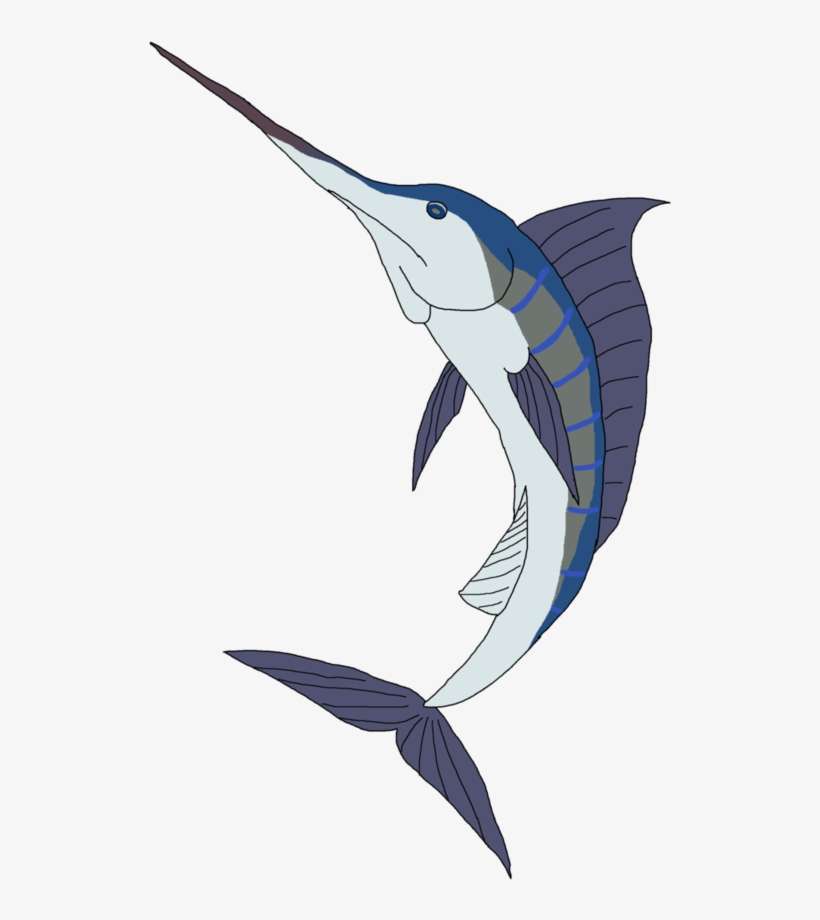 Swordfish Drawing Blue Marlin Swordfish PNG Image Transparent PNG