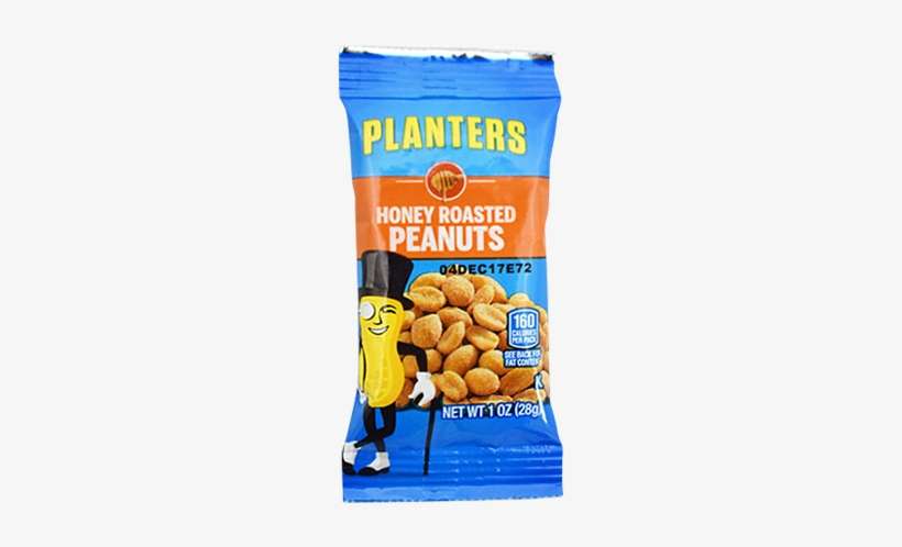 플랜터스-허니로스트 - Planters Peanuts, Honey Roasted - 1.75 Oz, transparent png download