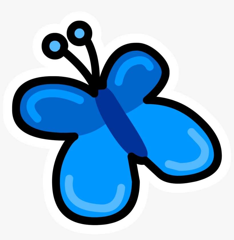 Butterfly Pin - Png - Club Penguin Pins Png, transparent png download