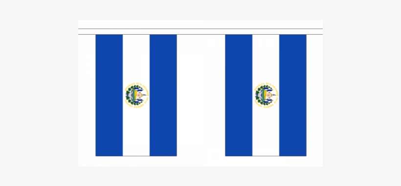 El Salvador Flag Bunting - Flag Of El Salvador, transparent png download