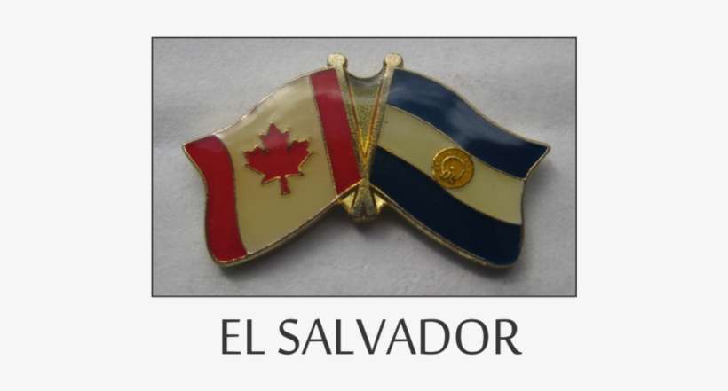El Salvador-canada Friendship Lapel Pin - Lapel Pin, transparent png download