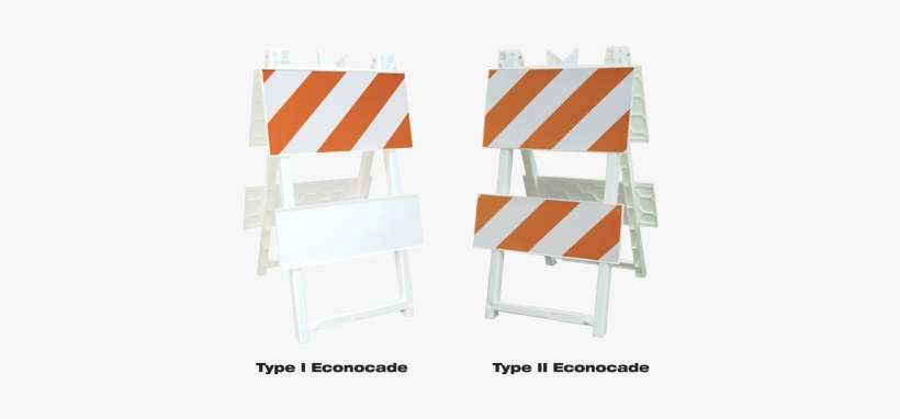 Type I Econocade Barricade And Type Ii Econocade Barricade - Plastic Type 2 Barricades, transparent png download