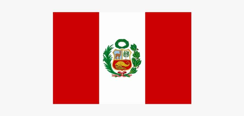 Spanish Speaking Countries - Peruvian Flag Rectangle Sticker, transparent png download