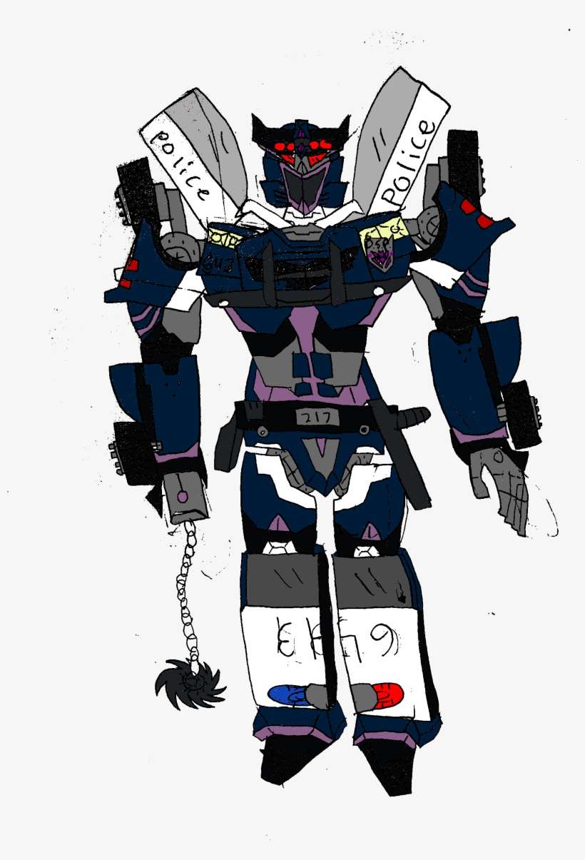 Barricade Coloured 265 Kb - Mecha, transparent png download