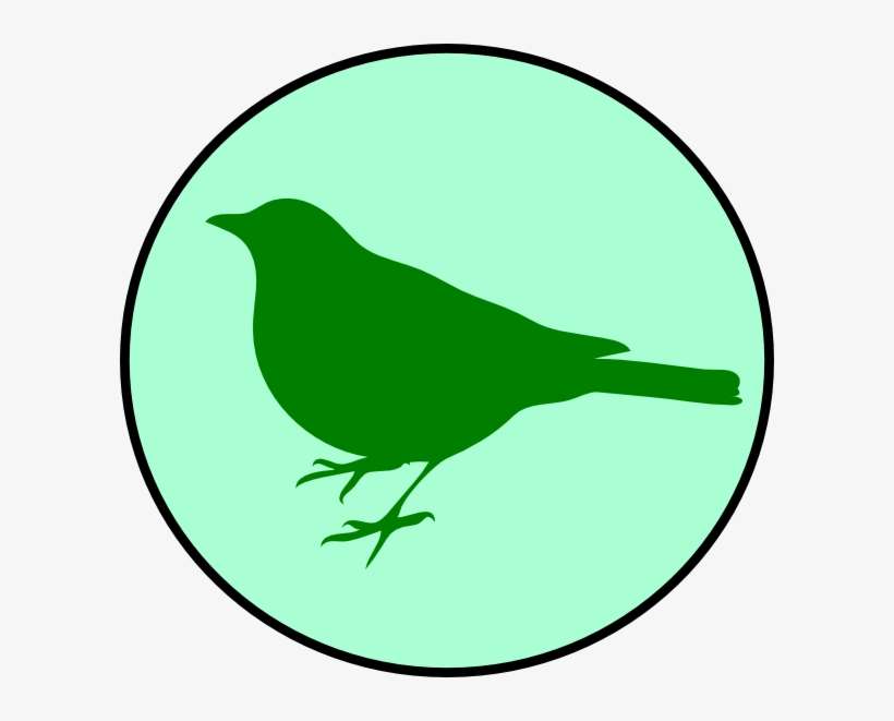 Emerald Circle Bird Svg Clip Arts 600 X 581 Px, transparent png download