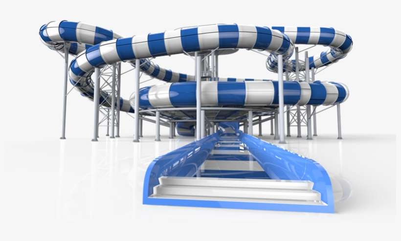Water Slide Png - Water Park Slide Png, transparent png download