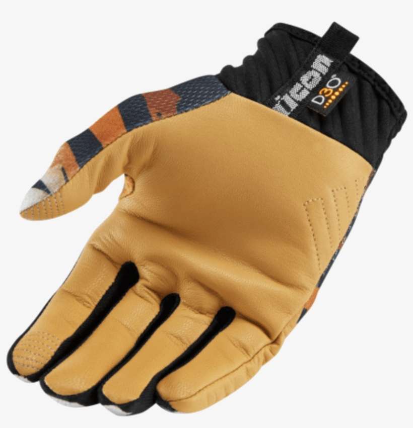 Icon Anthem Shaguar Ladies Gloves Black/white/yellow, transparent png download