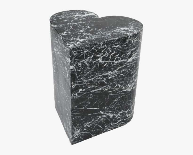 Kelly Wearstler Marble Heart Stool - Nero Marquina Marble, transparent png download